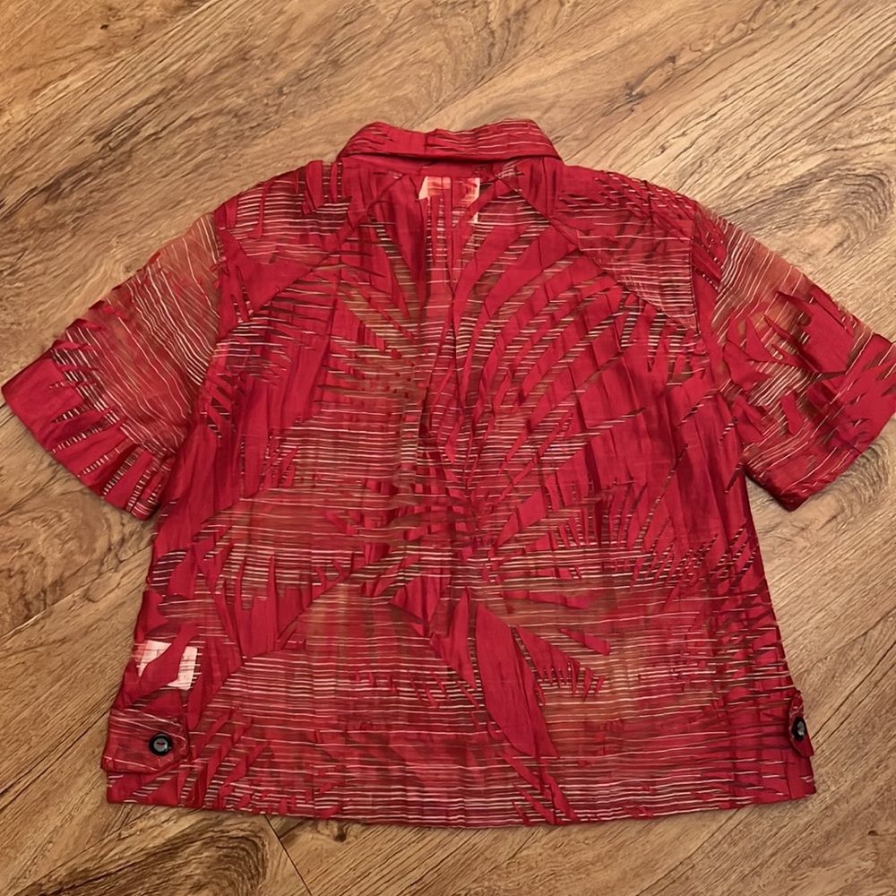 Maeve Sun Palm Midi Top - Picture 5 of 5